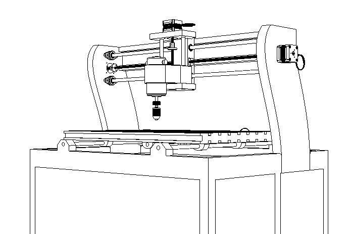 cnc router machine 3D model_8