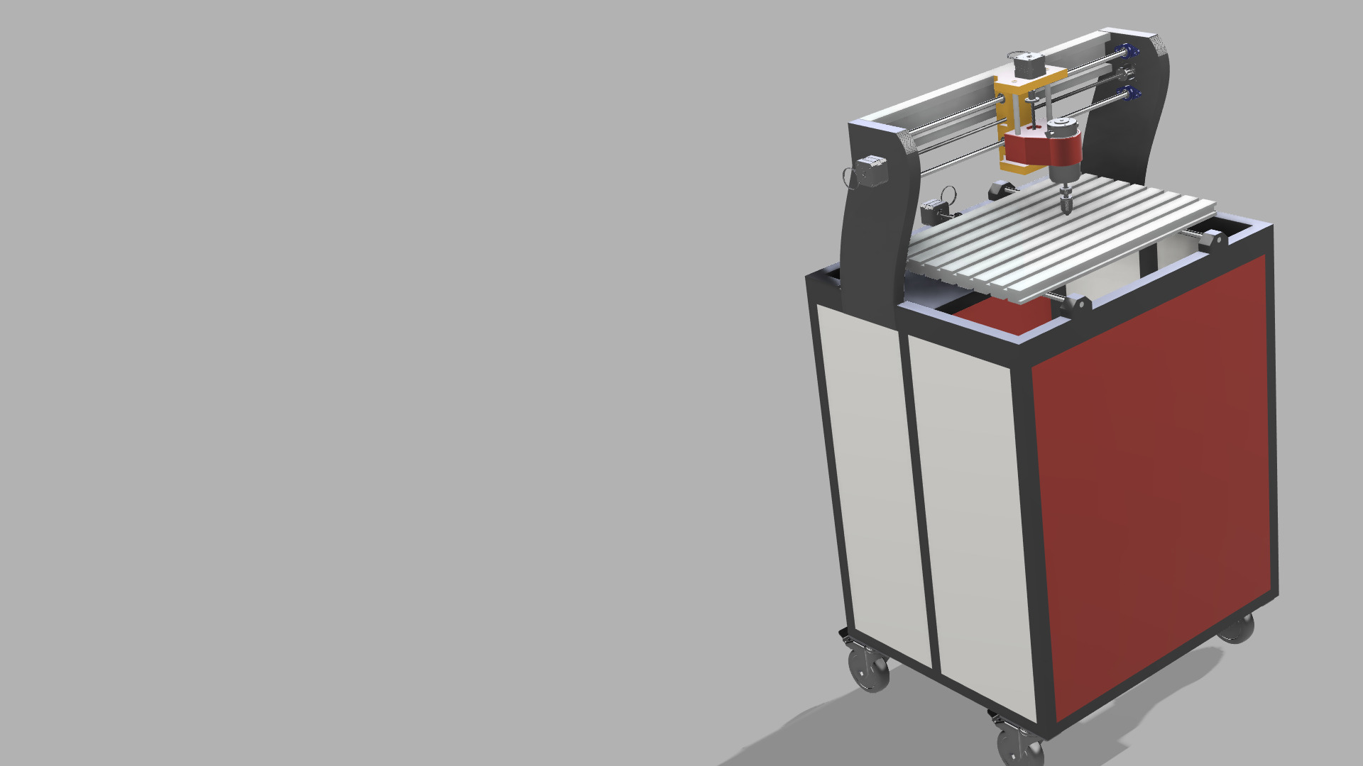 cnc router machine 3D model_2