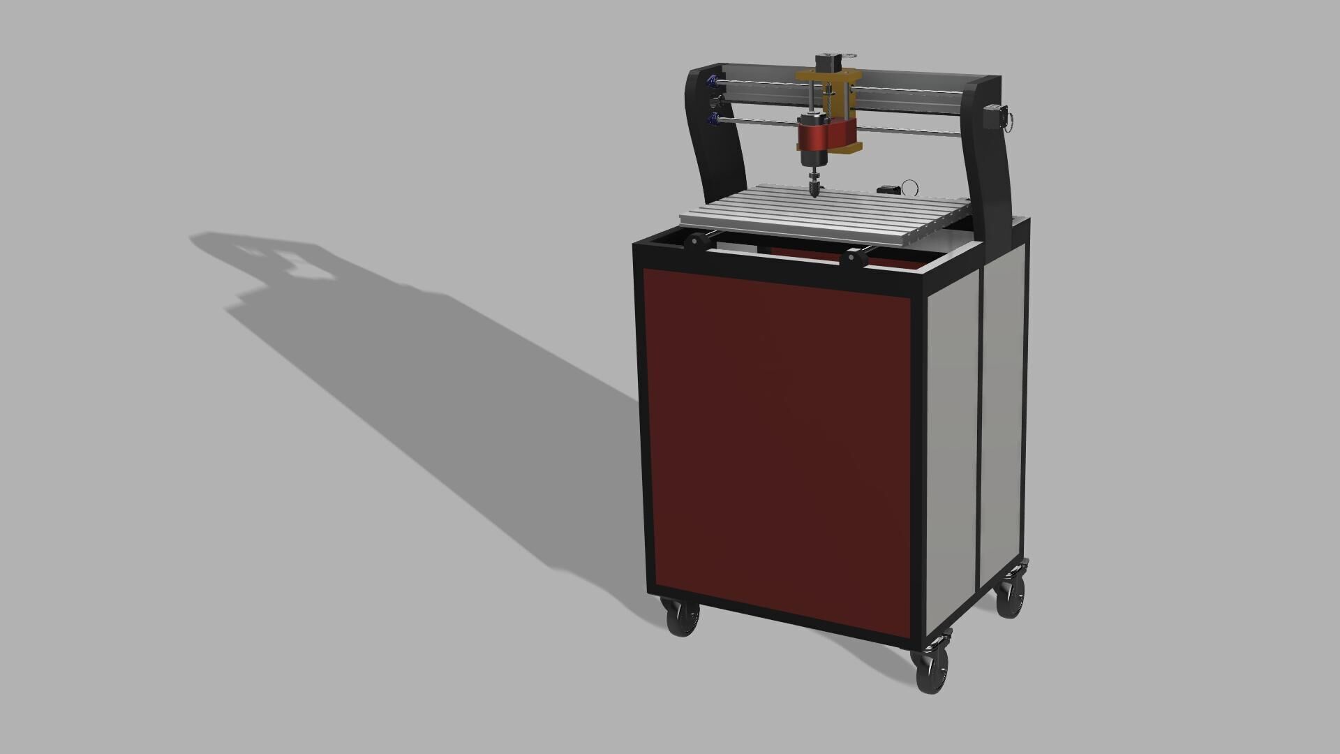 cnc router machine 3D model_11