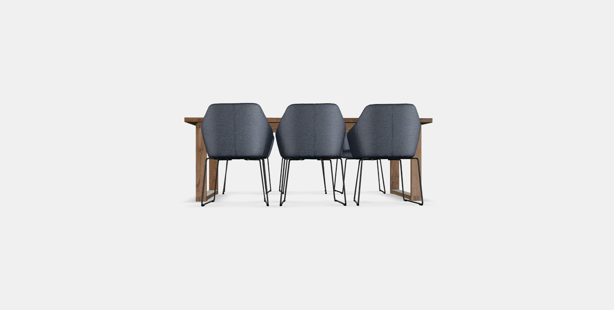 MORBYLANGA - TOSSBERG Table and 6 armchairs 3D model_12