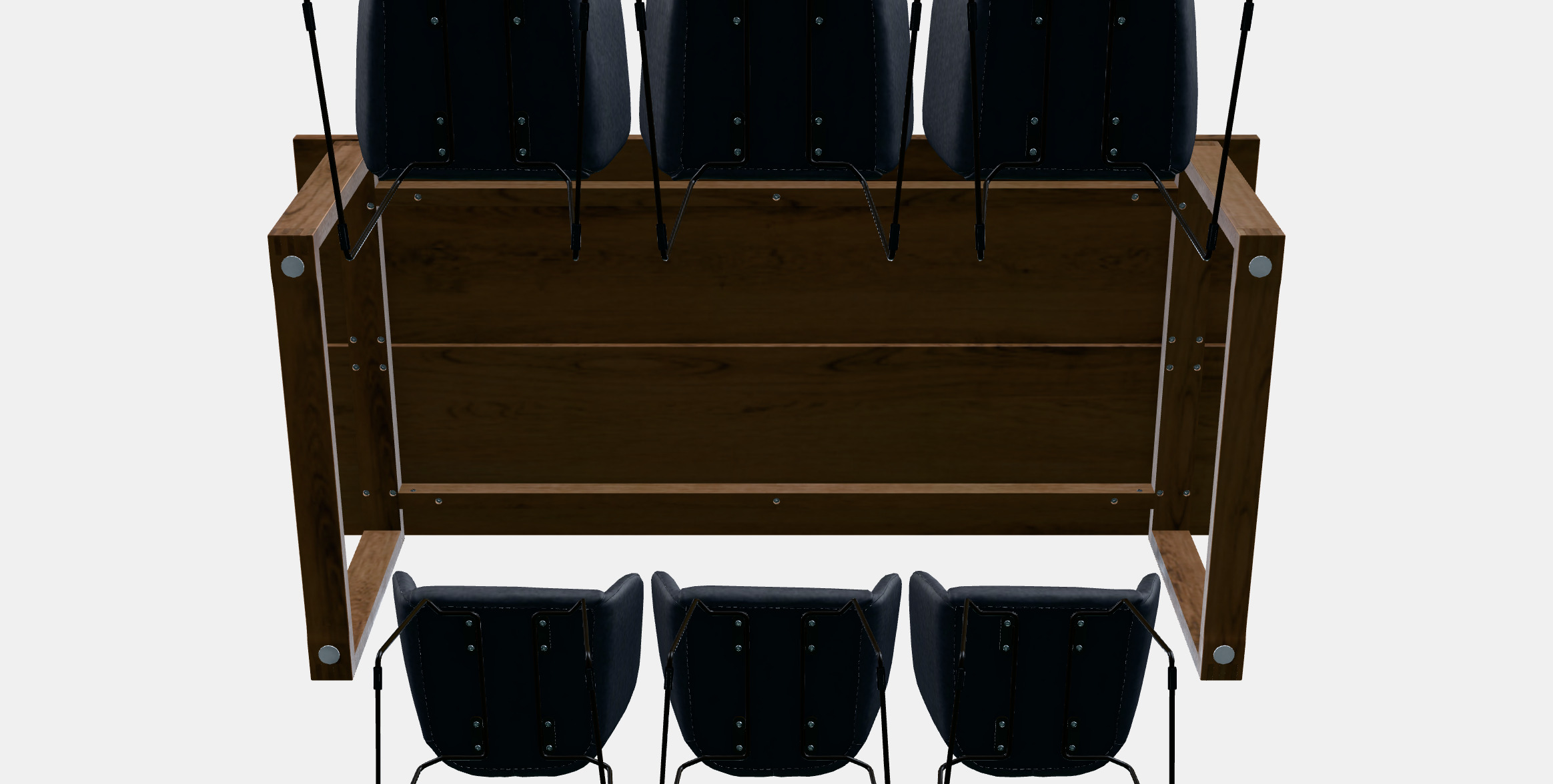 MORBYLANGA - TOSSBERG Table and 6 armchairs 3D model_7