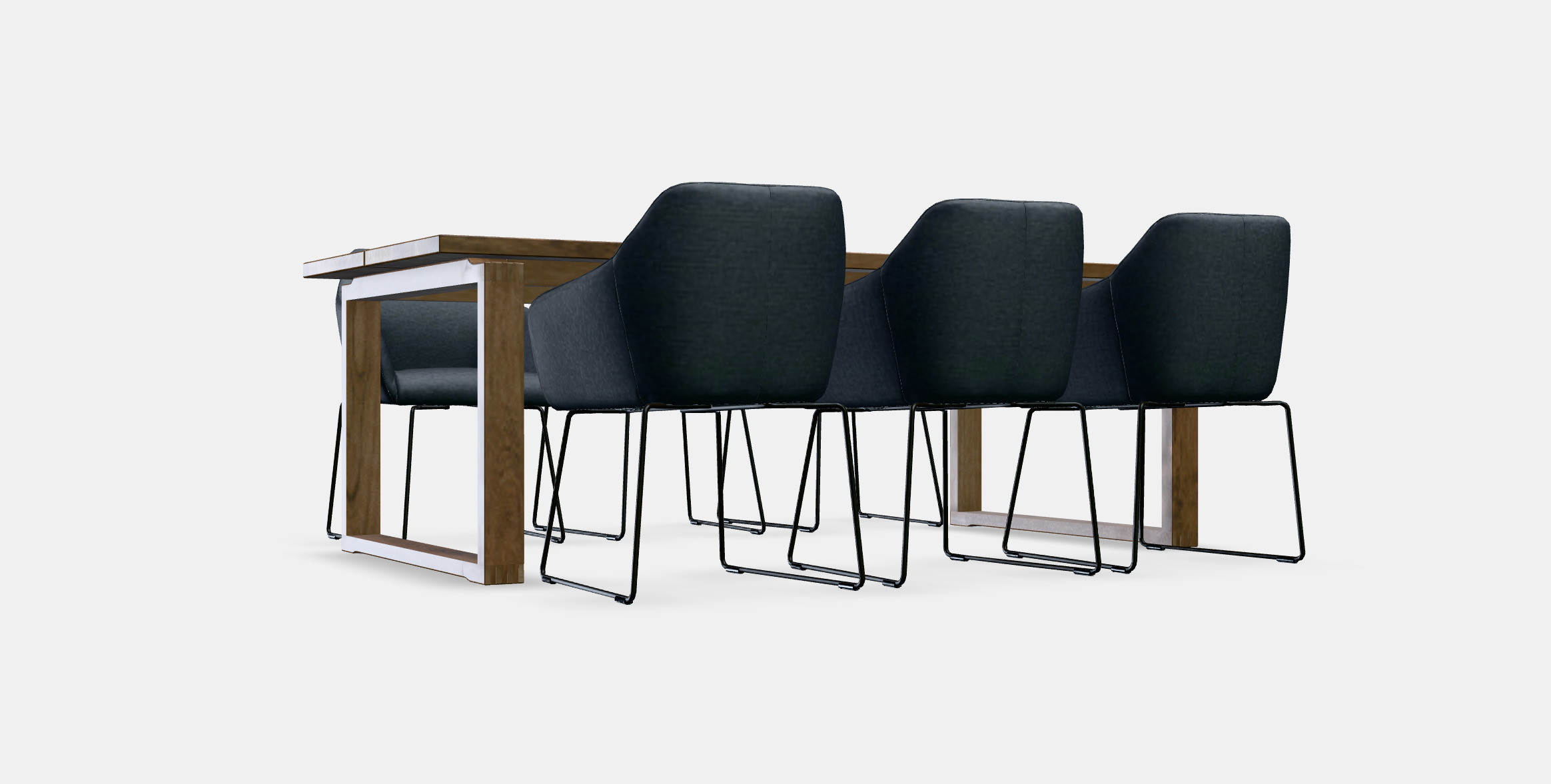 MORBYLANGA - TOSSBERG Table and 6 armchairs 3D model_9