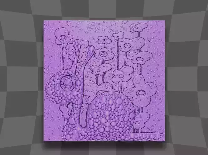 The snail in the garden 3D print model