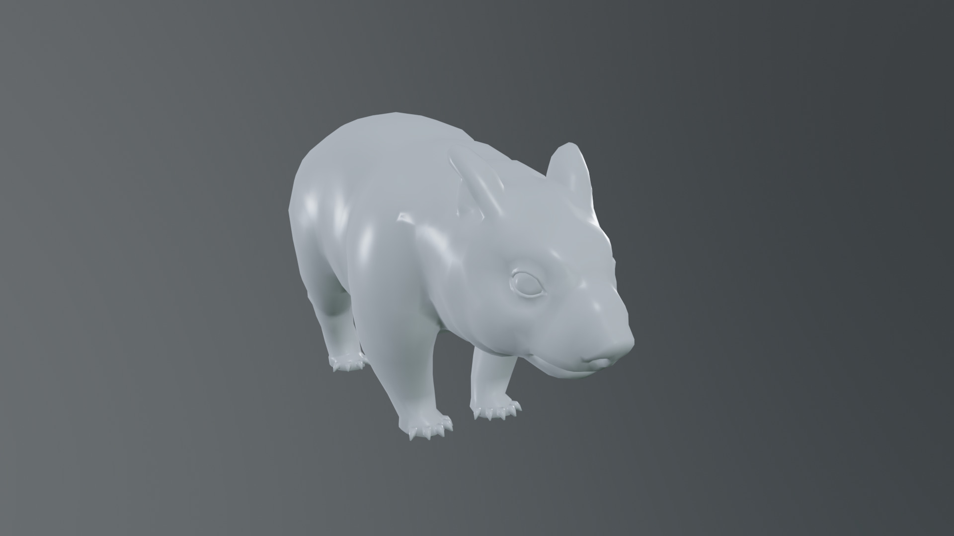 wombat rig  high-poly  textured 3D model_20