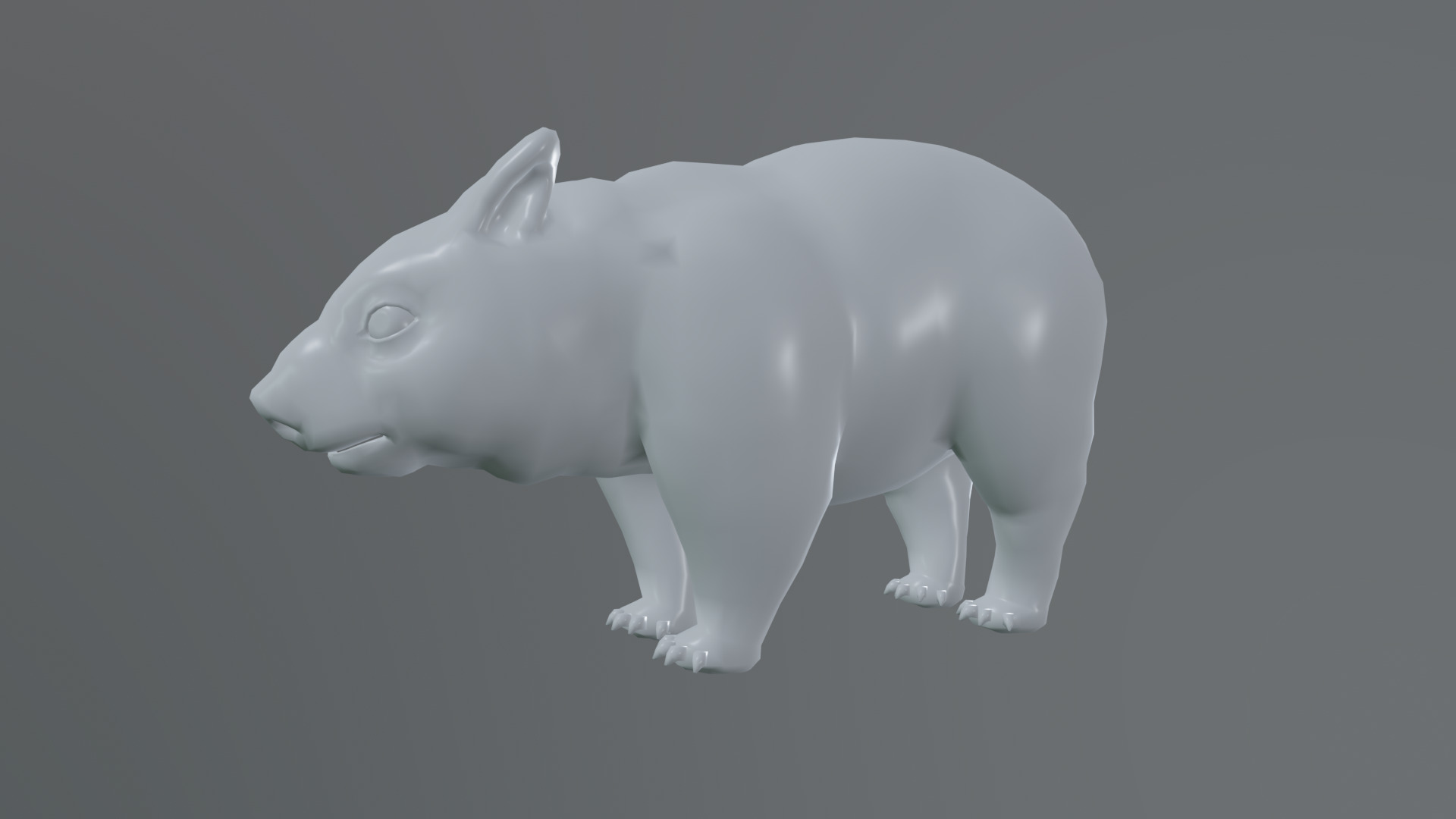 wombat rig  high-poly  textured 3D model_18