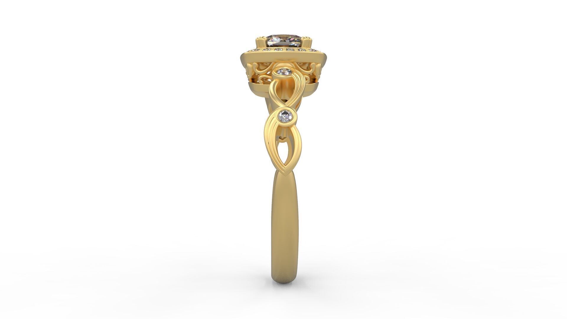 Women Solitaire 2177 3D print model_2