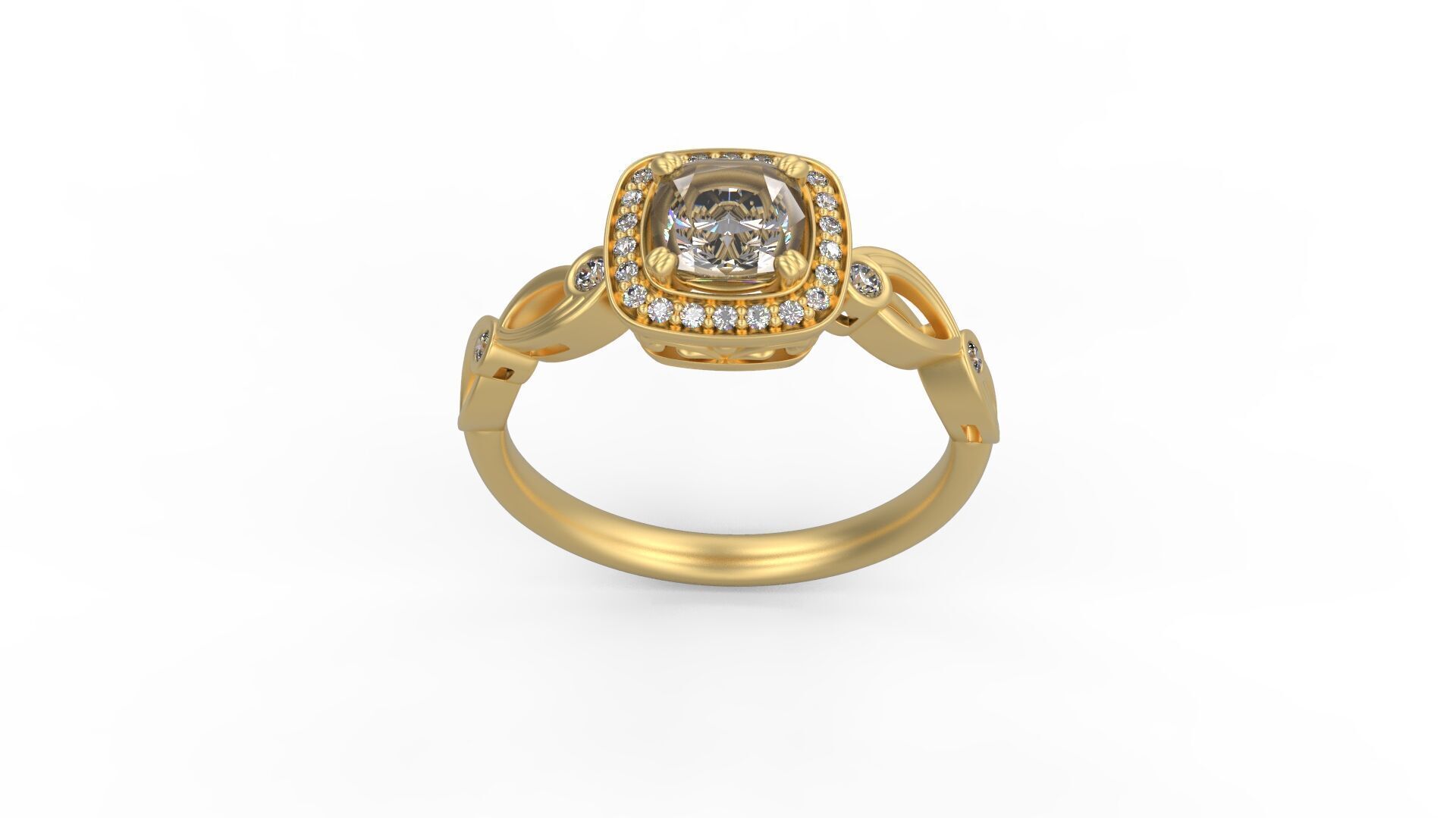 Women Solitaire 2177 3D print model_3