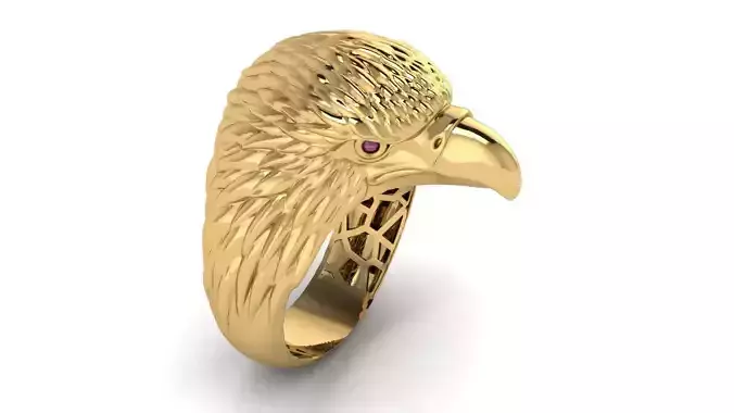 eagle ring  gold 