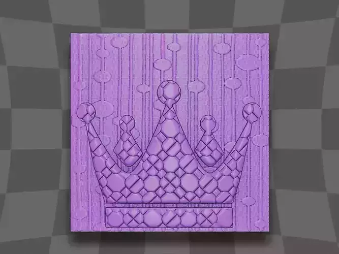 The Emperor crown decoration 3D print model