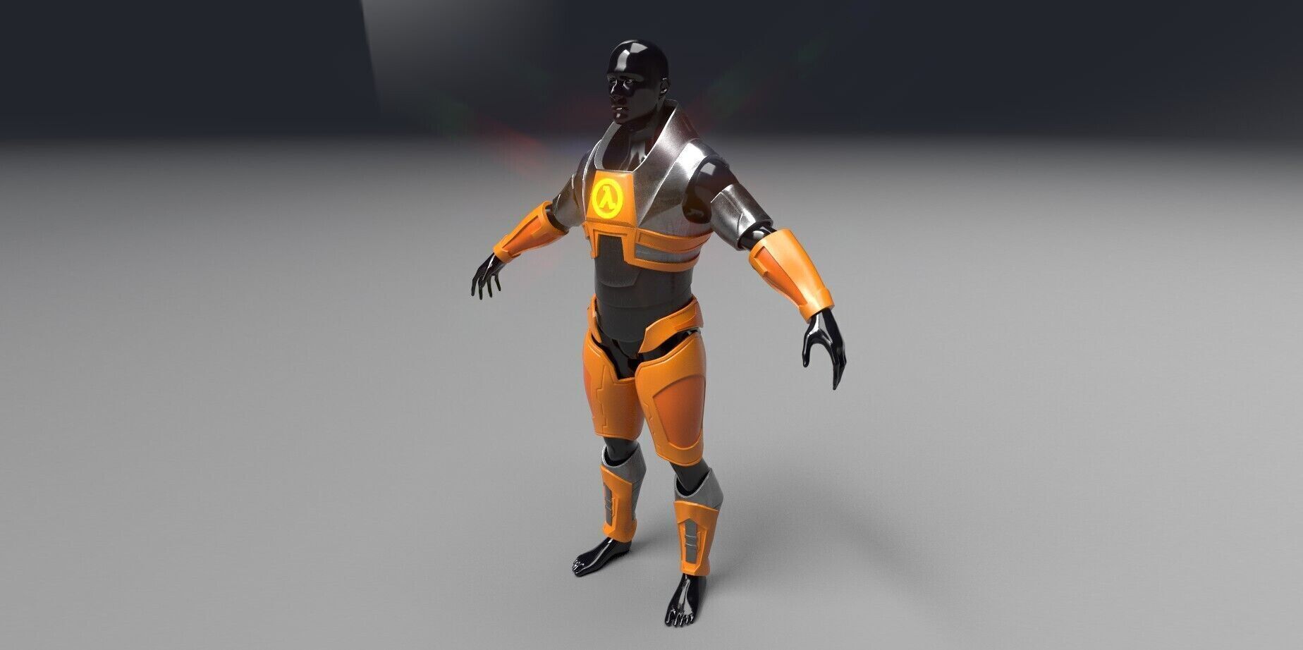 Half-Life 2 Inspired HEV Suit Gordon Freeman Cosplay STL File 3D print model_2