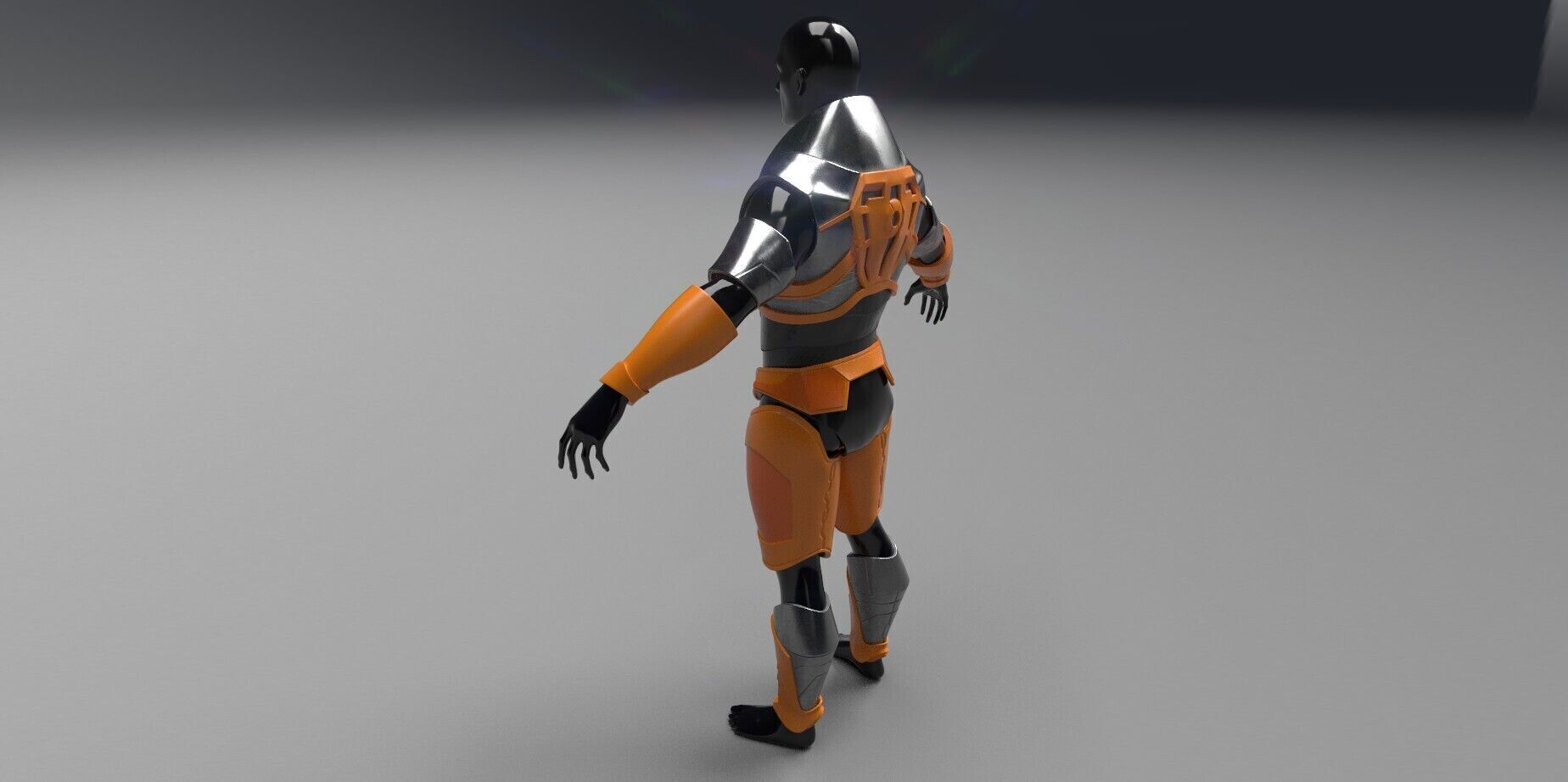 Half-Life 2 Inspired HEV Suit Gordon Freeman Cosplay STL File 3D print model_4