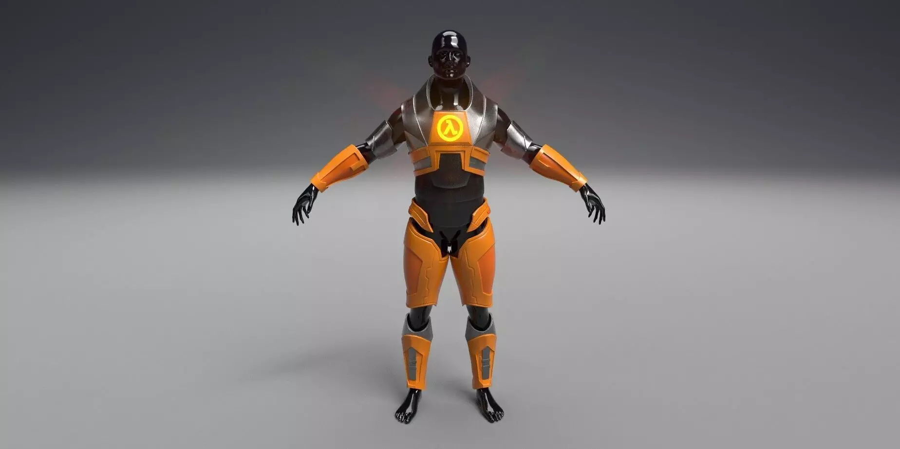 Half-Life 2 Inspired HEV Suit Gordon Freeman Cosplay STL File 3D print model_0
