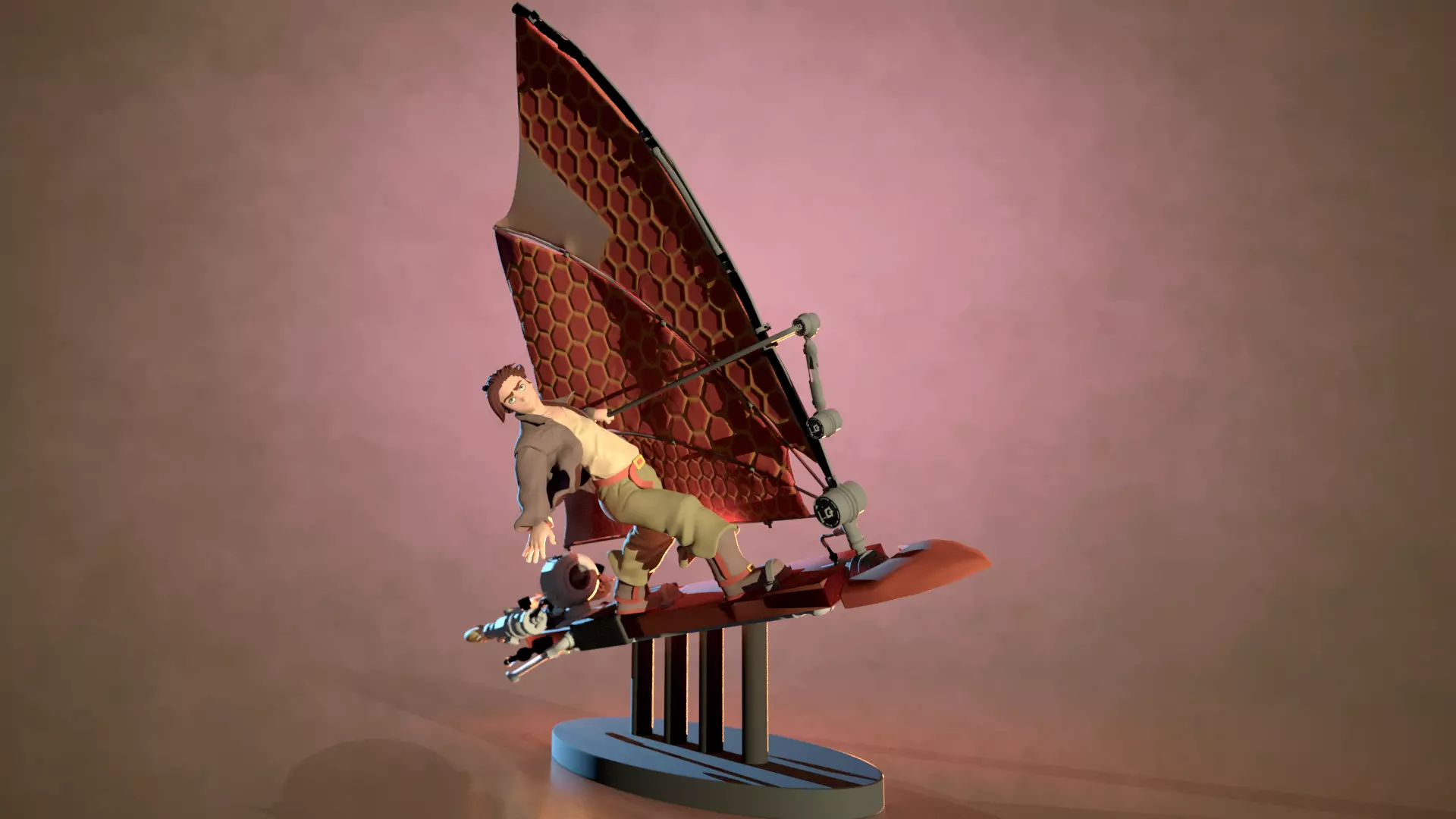 Jim Hawkins la planete au Tresor anime Disney 3D print model