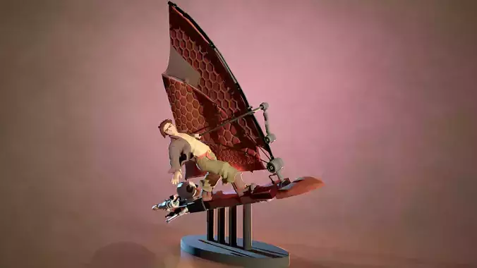 Jim Hawkins la planete au Tresor anime Disney 3D print model