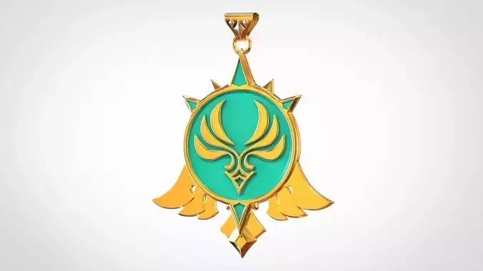Mondstadt Vision Anemo Pendant  3D print model