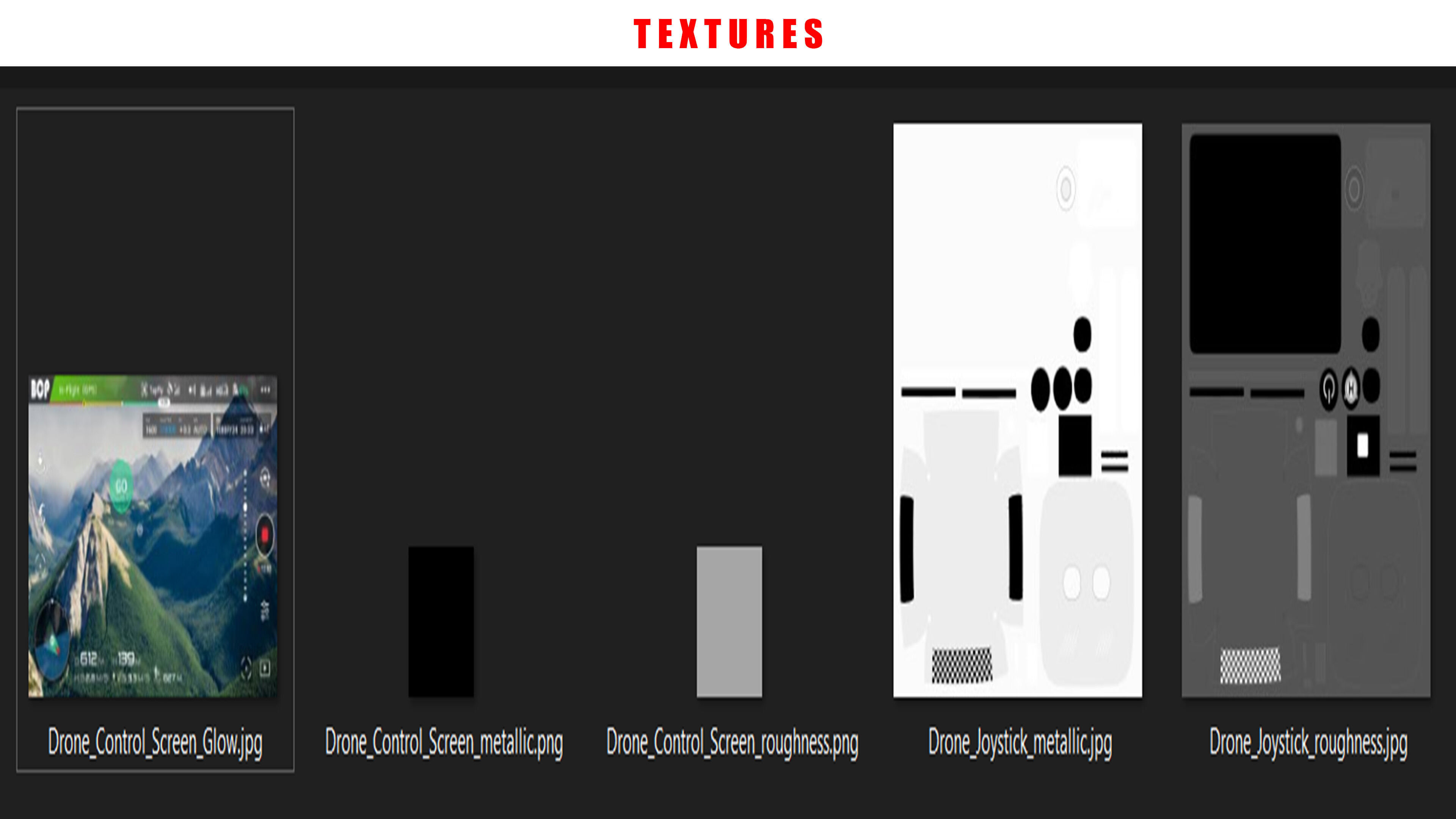 DRONE CONTROLLER Low-poly 3D model_11