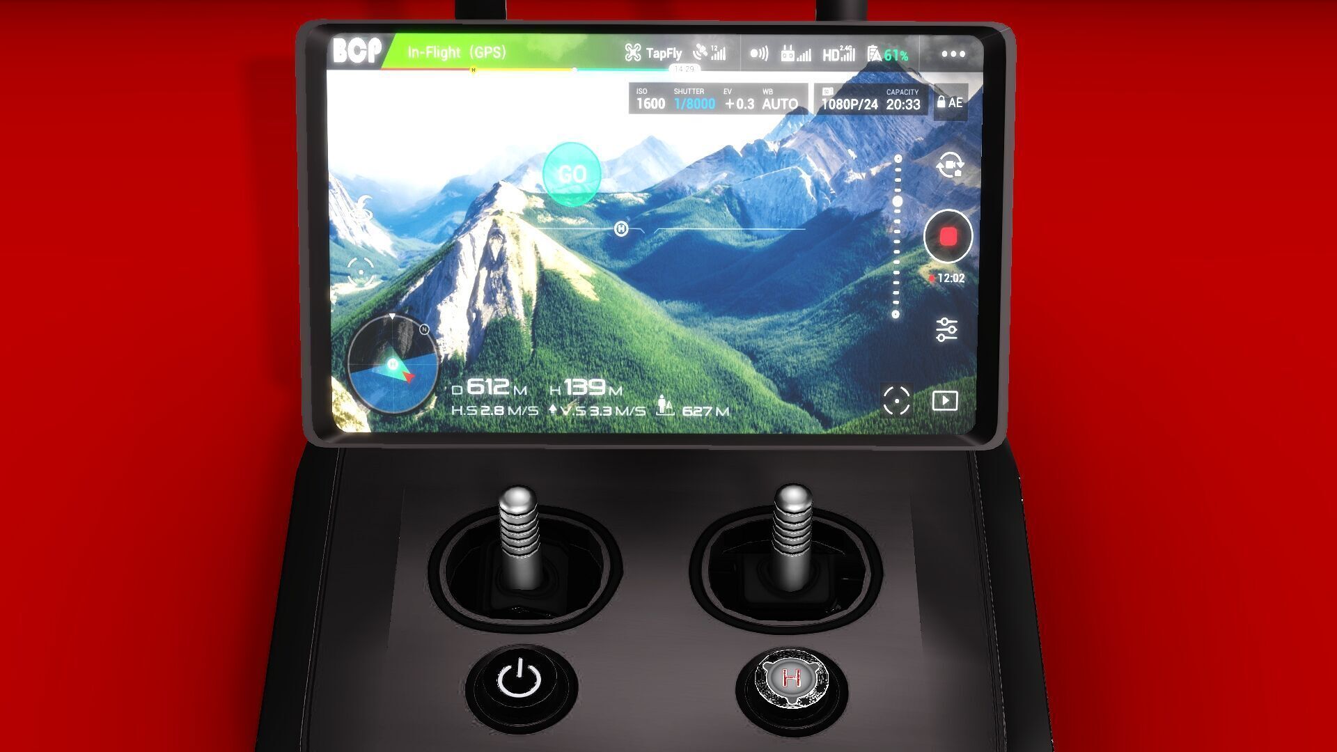 DRONE CONTROLLER Low-poly 3D model_5