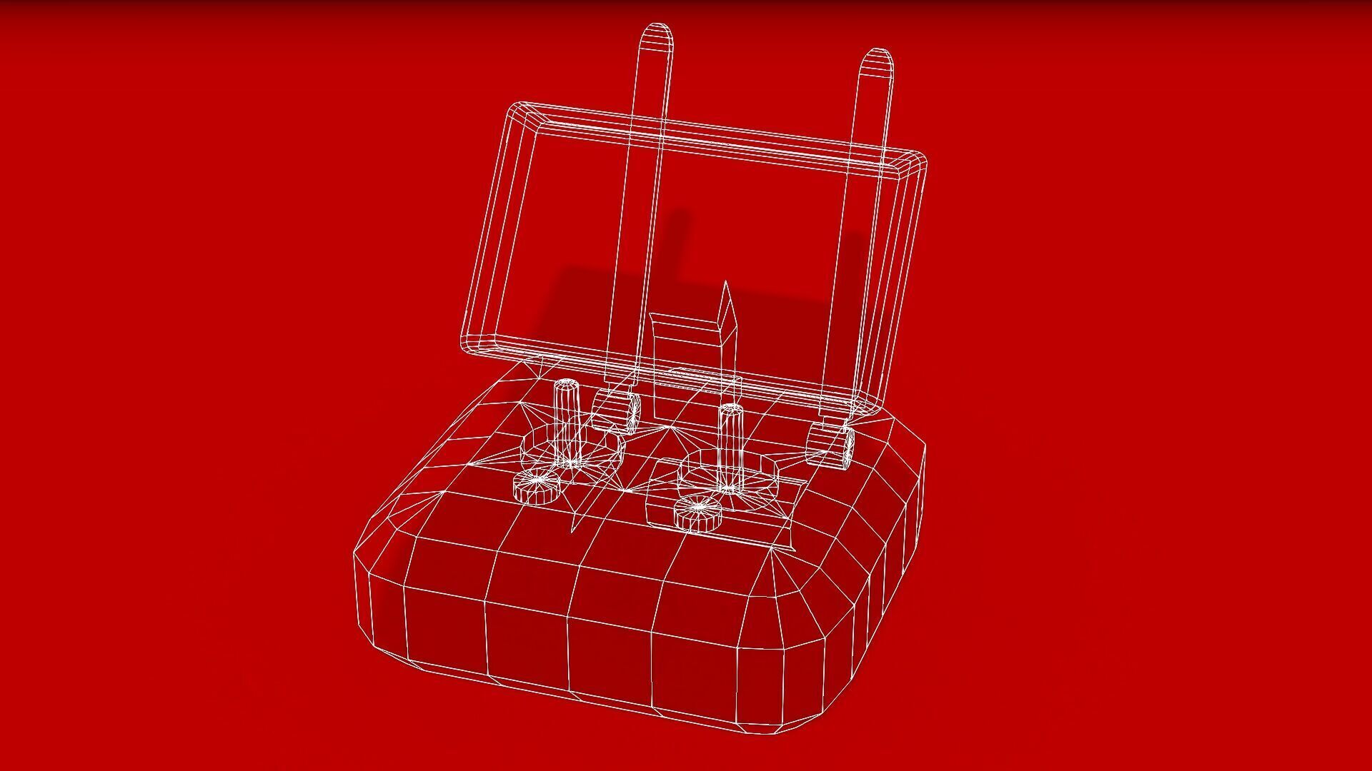 DRONE CONTROLLER Low-poly 3D model_10