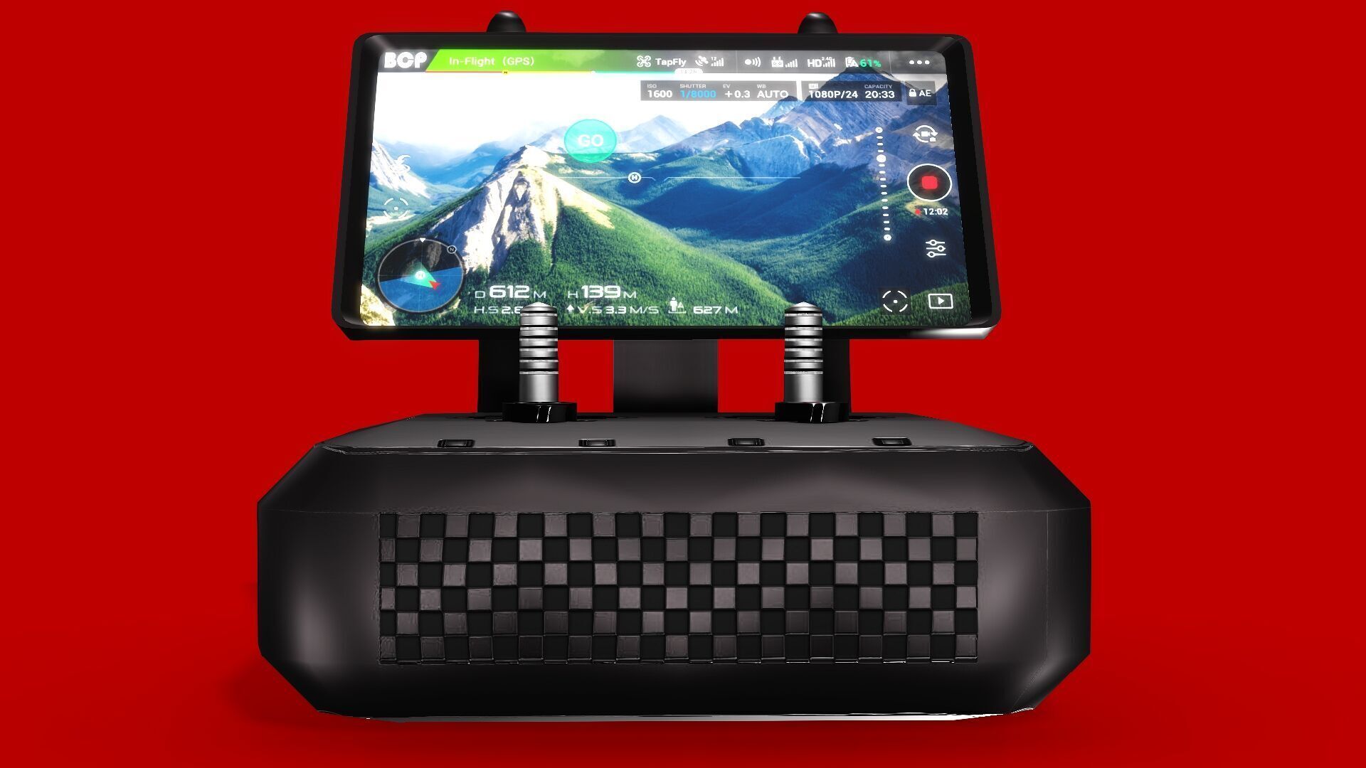 DRONE CONTROLLER Low-poly 3D model_7