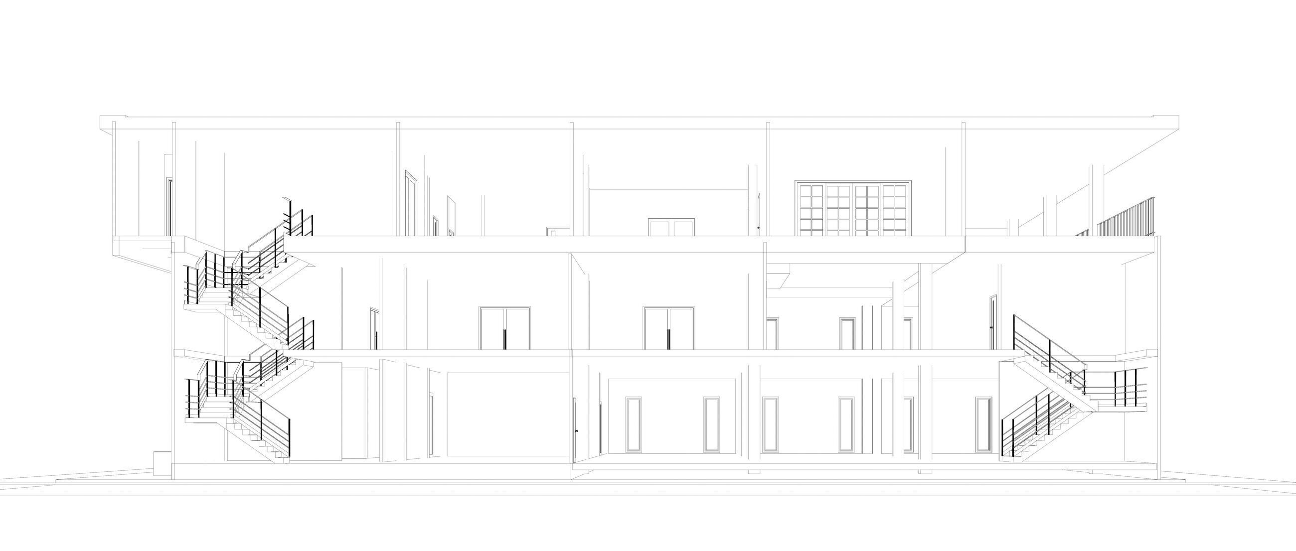 Home office in section cut 25-08 3D model_6