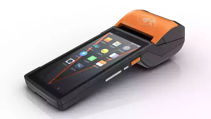 SUNMI V2s Smart Mobile POS Terminal Low-poly 3D model