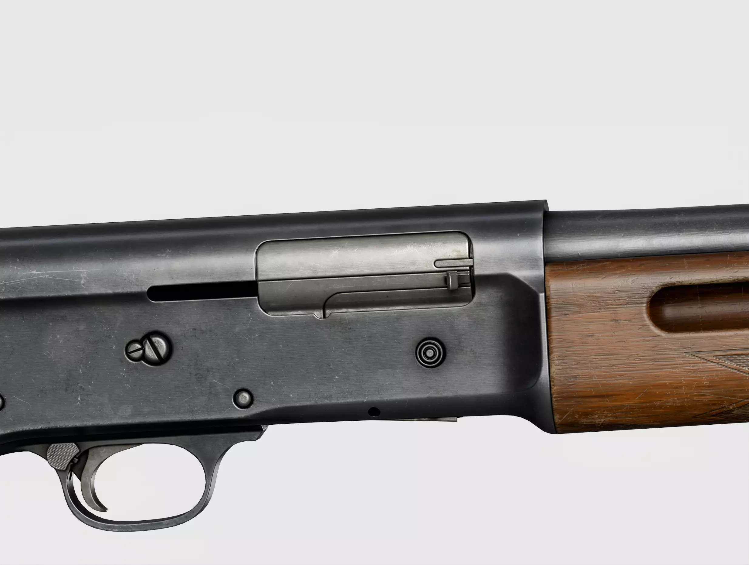 Browning Auto-5 Low-poly 3D model_7