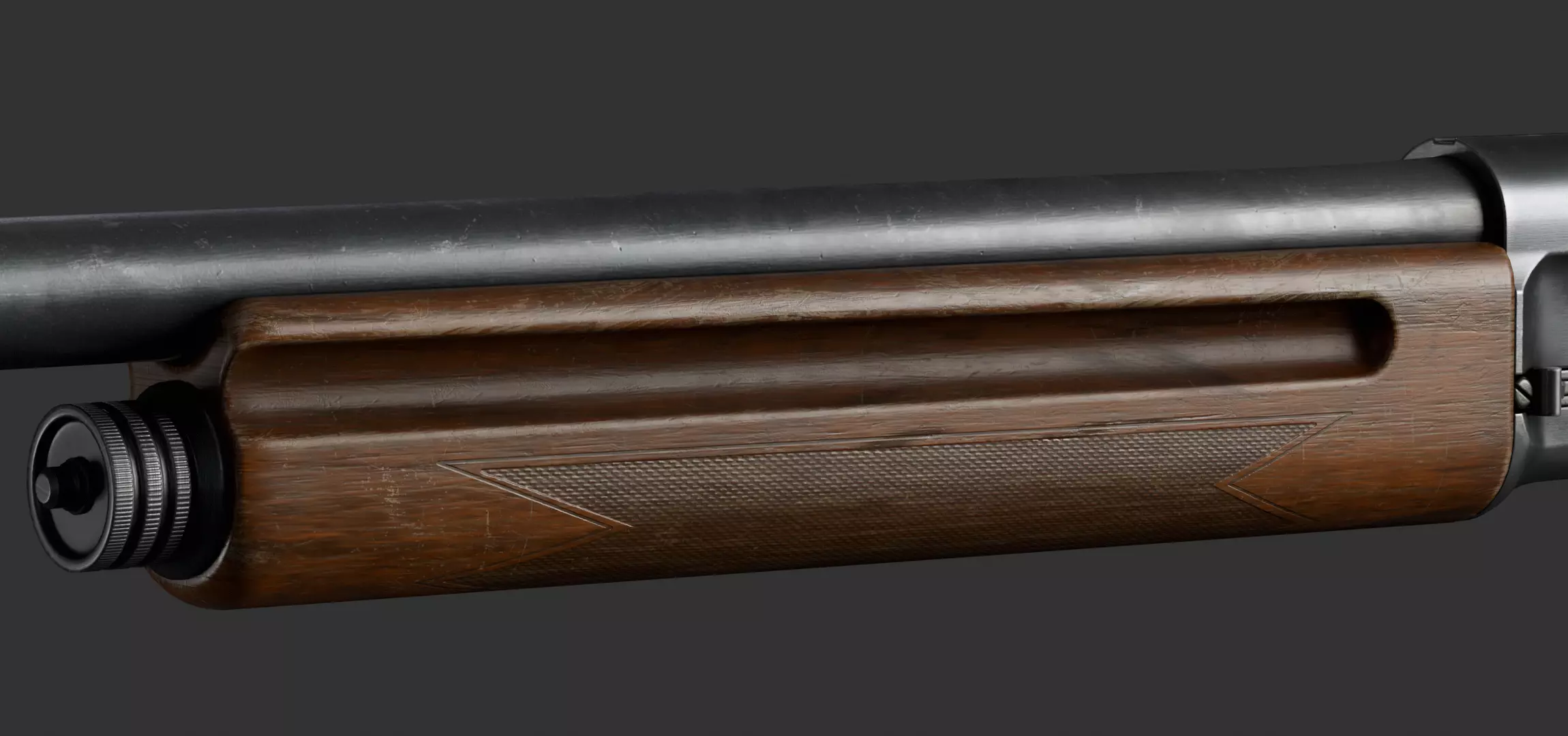 Browning Auto-5 Low-poly 3D model_4