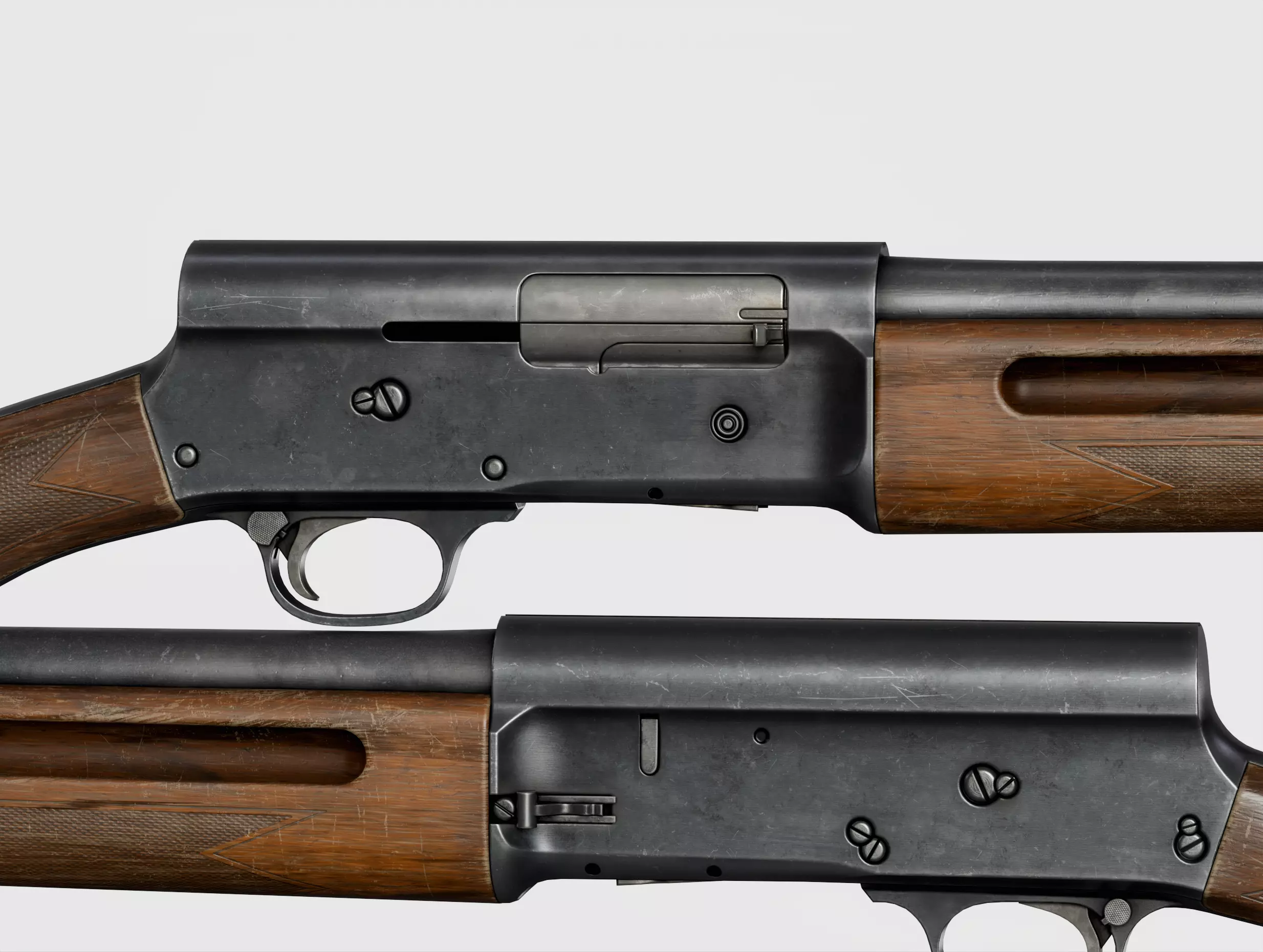 Browning Auto-5 Low-poly 3D model_6