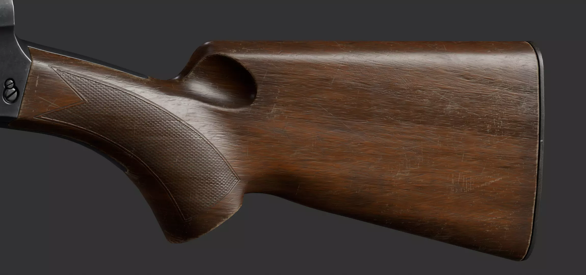 Browning Auto-5 Low-poly 3D model_5