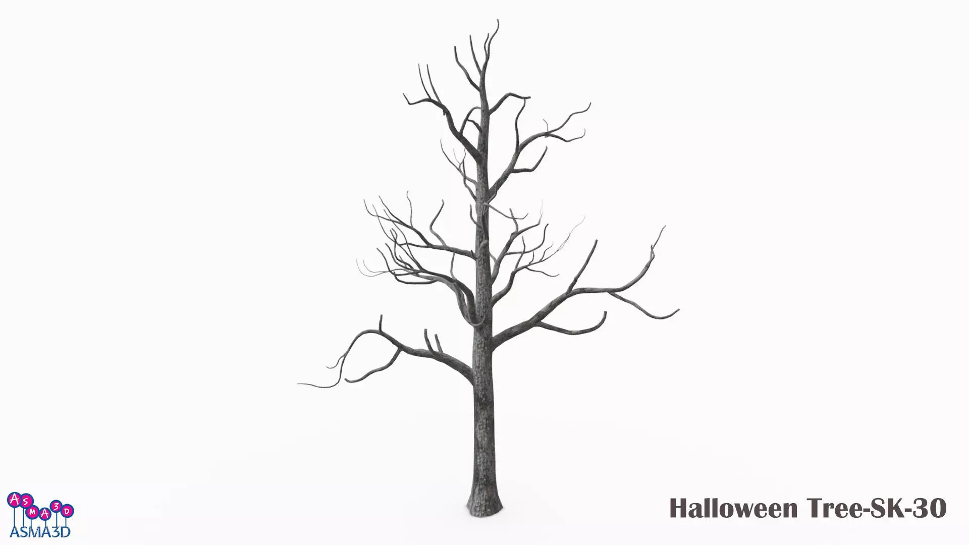 Halloween Tree-SK-30 Low-poly 3D model_0