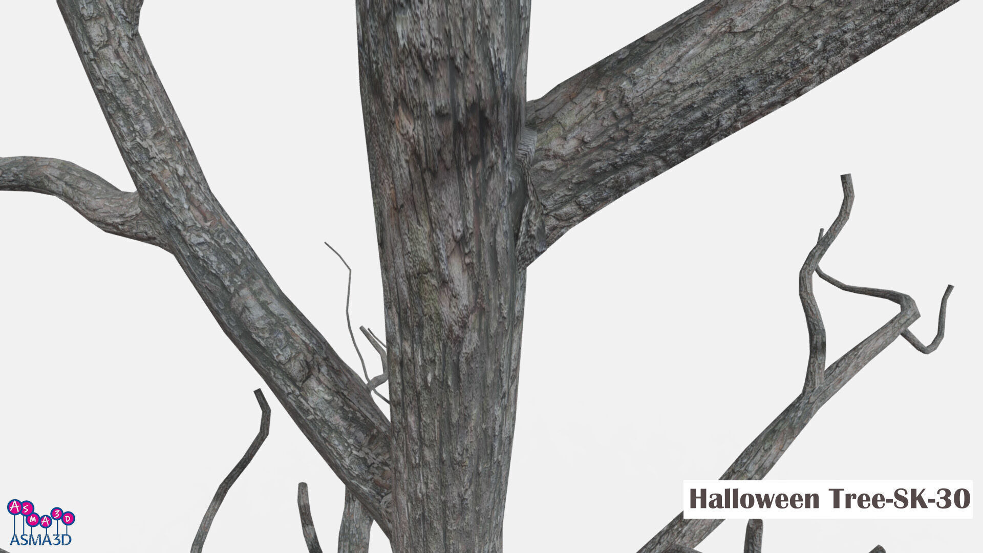Halloween Tree-SK-30 Low-poly 3D model_3
