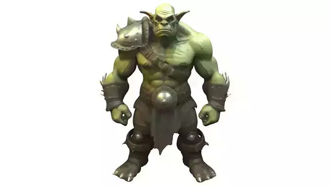 Orc warrior Low-poly 3D model