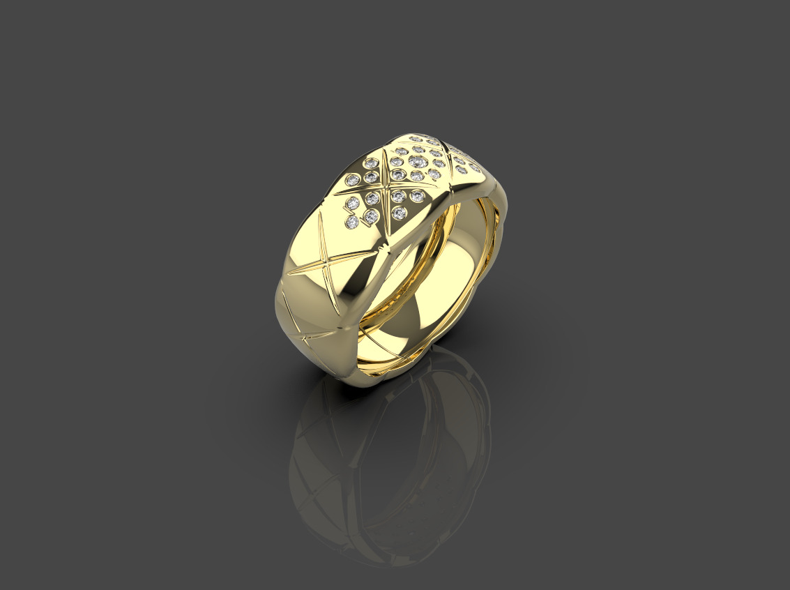 Coco Crush ring  3D print model_10