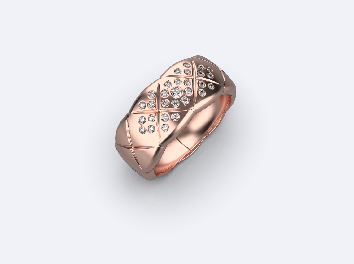 Coco Crush ring  3D print model_2