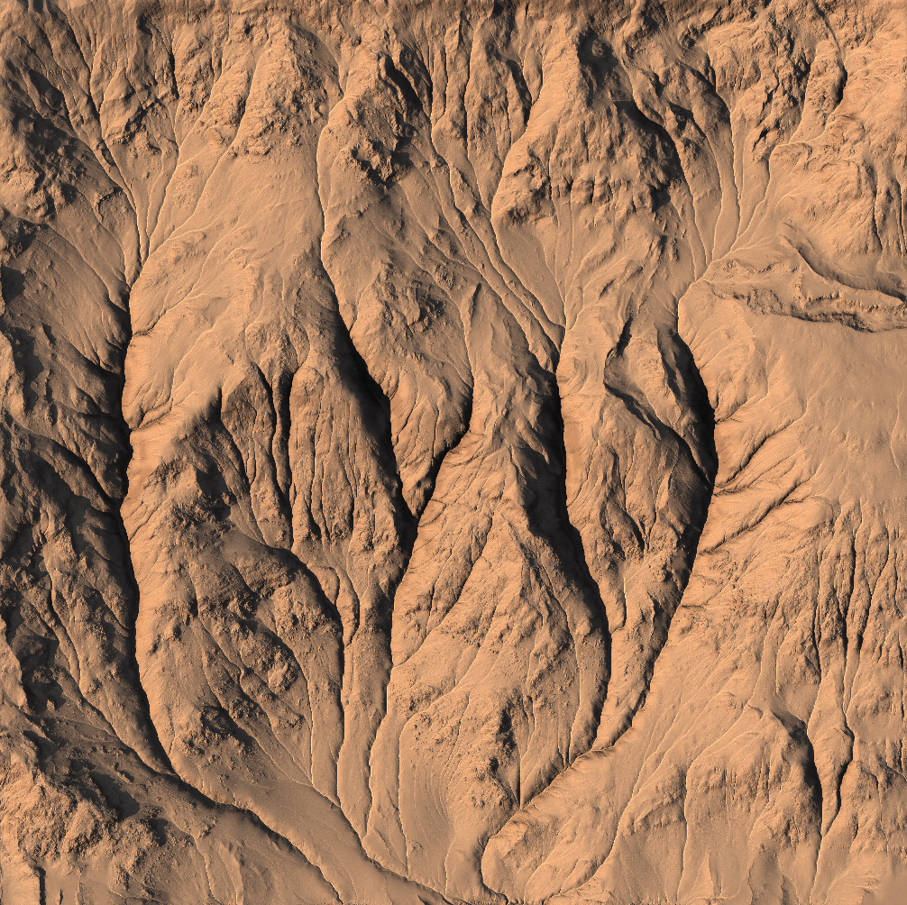 High-polly Desert Mountain Side 3D model_3