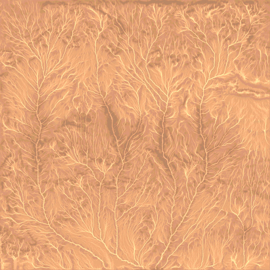 High-polly Desert Mountain Side 3D model_5