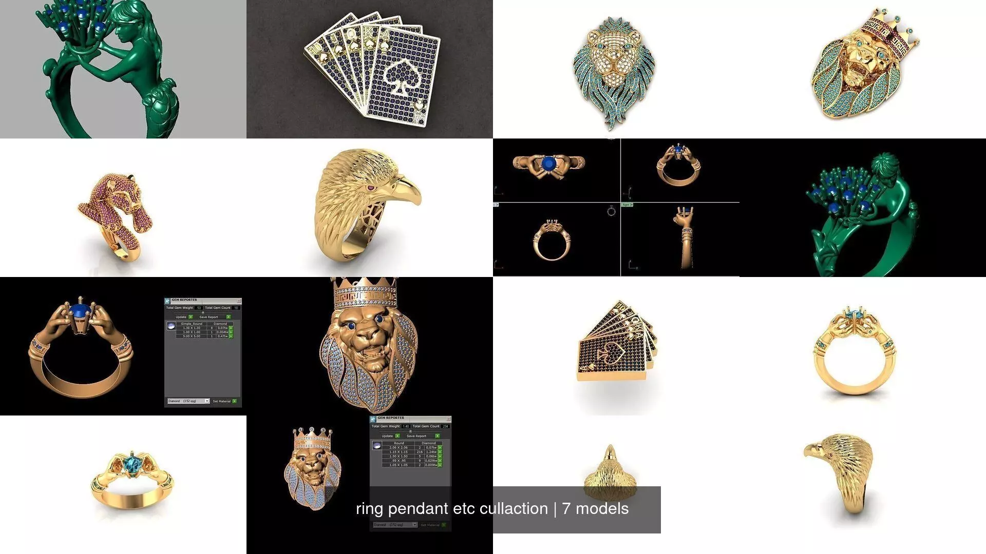 ring pendant etc cullaction 3D Model Collection_0