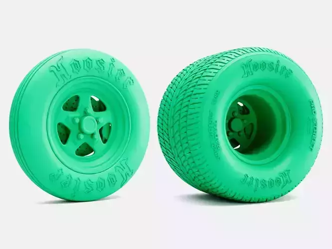15x5 15x15 Weld Pro Star Wheels Hoosier Tires 3D print model
