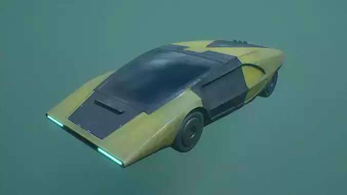 Retro Futuristic Car