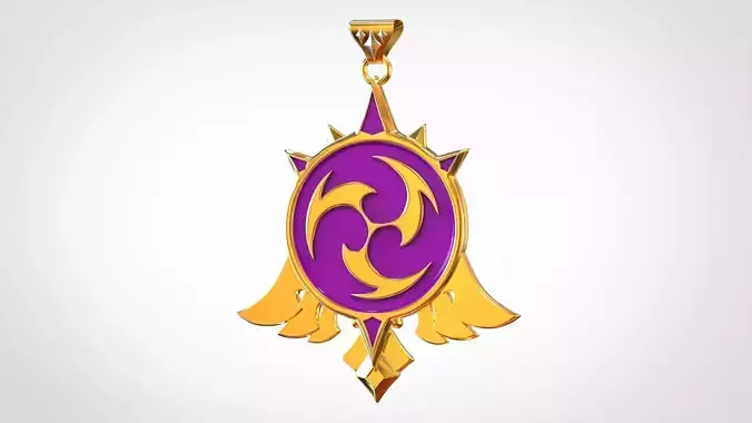 Mondstadt Vision Electro Pendant 3D print model