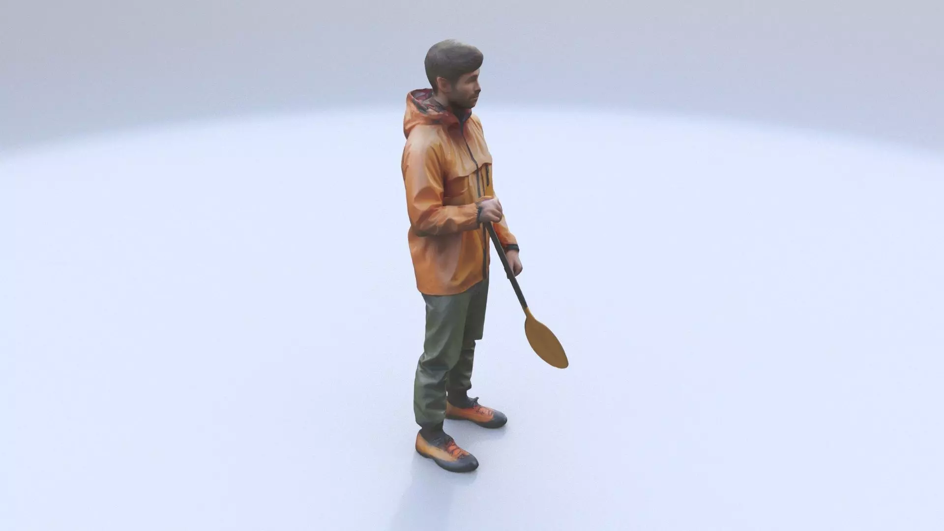 Canoeing 3D model