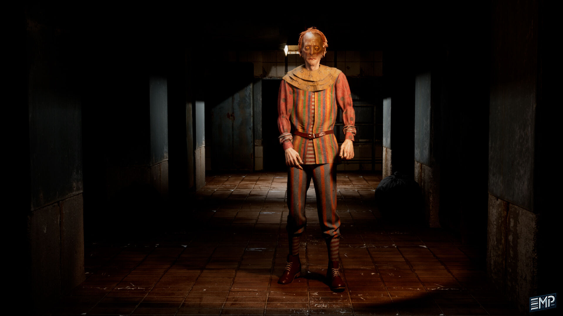 The Horror clown game character for Horror games Low-poly 3D model_10