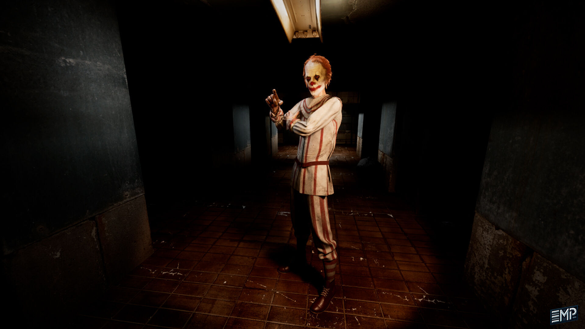 The Horror clown game character for Horror games Low-poly 3D model_7