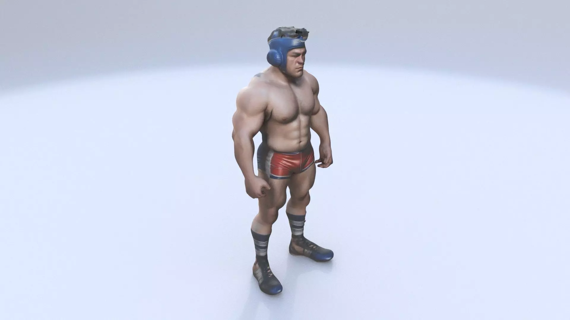 Wrestling 3D model