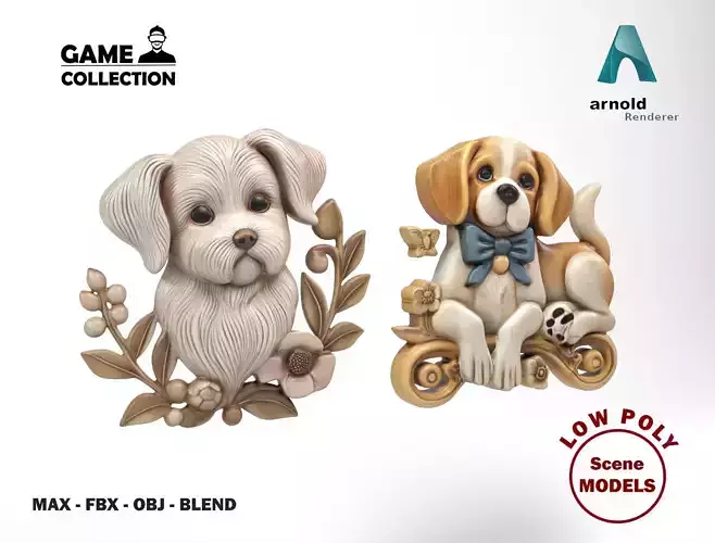 Dogs wall decoration