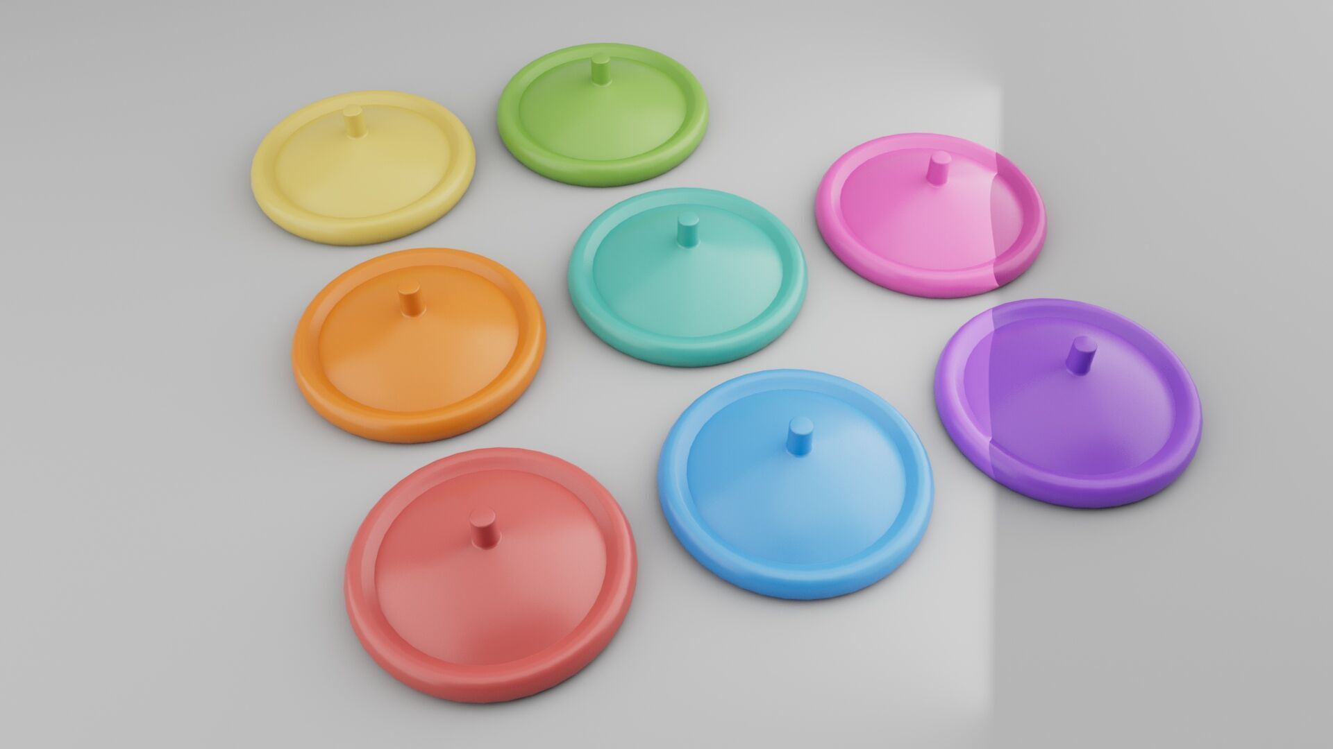 Cup Lid Low-poly 3D model_2