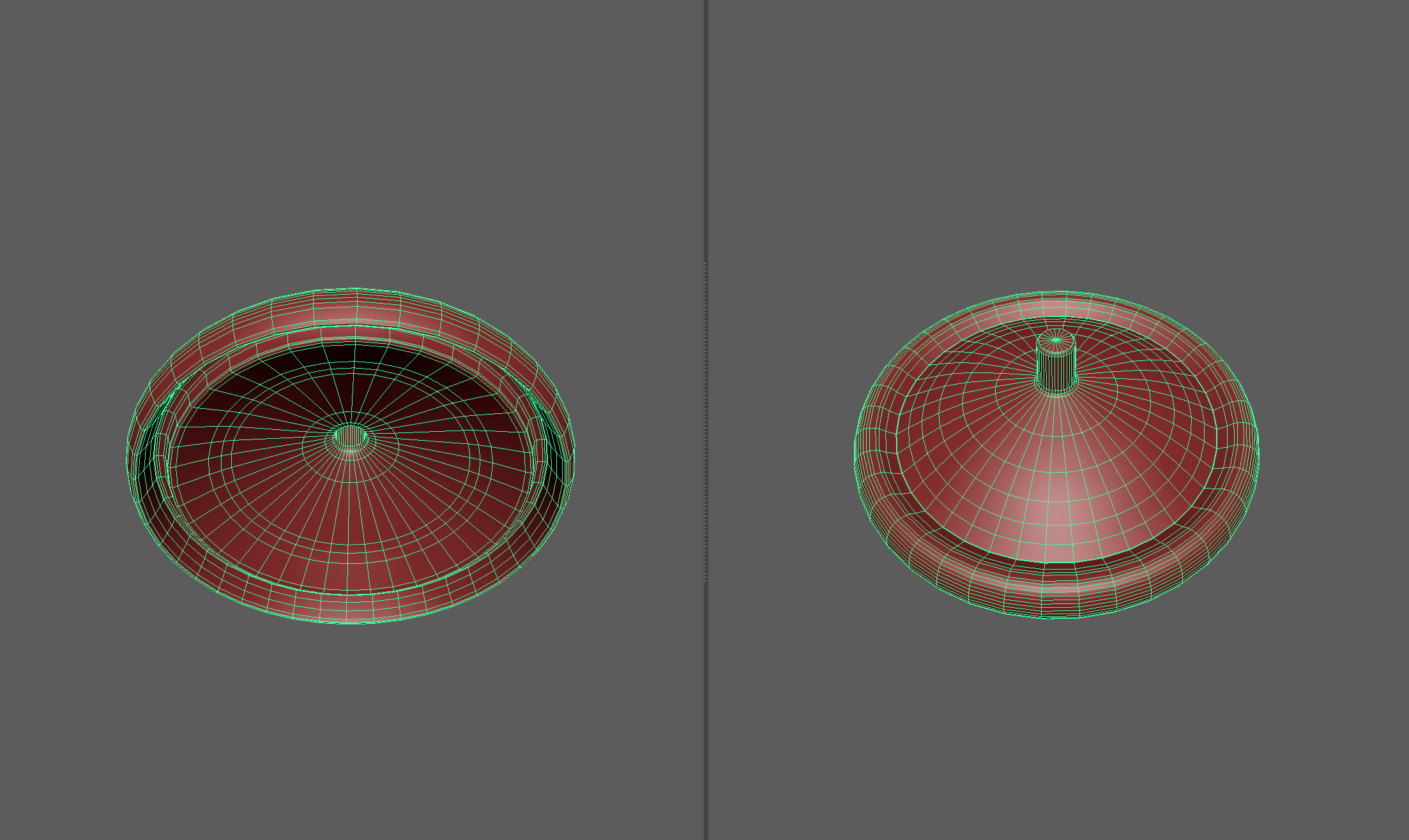 Cup Lid Low-poly 3D model_3