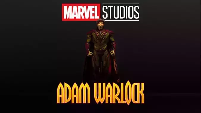 Adam Warlock Low-poly 3D model