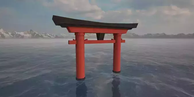 Japanese Myojin Torii