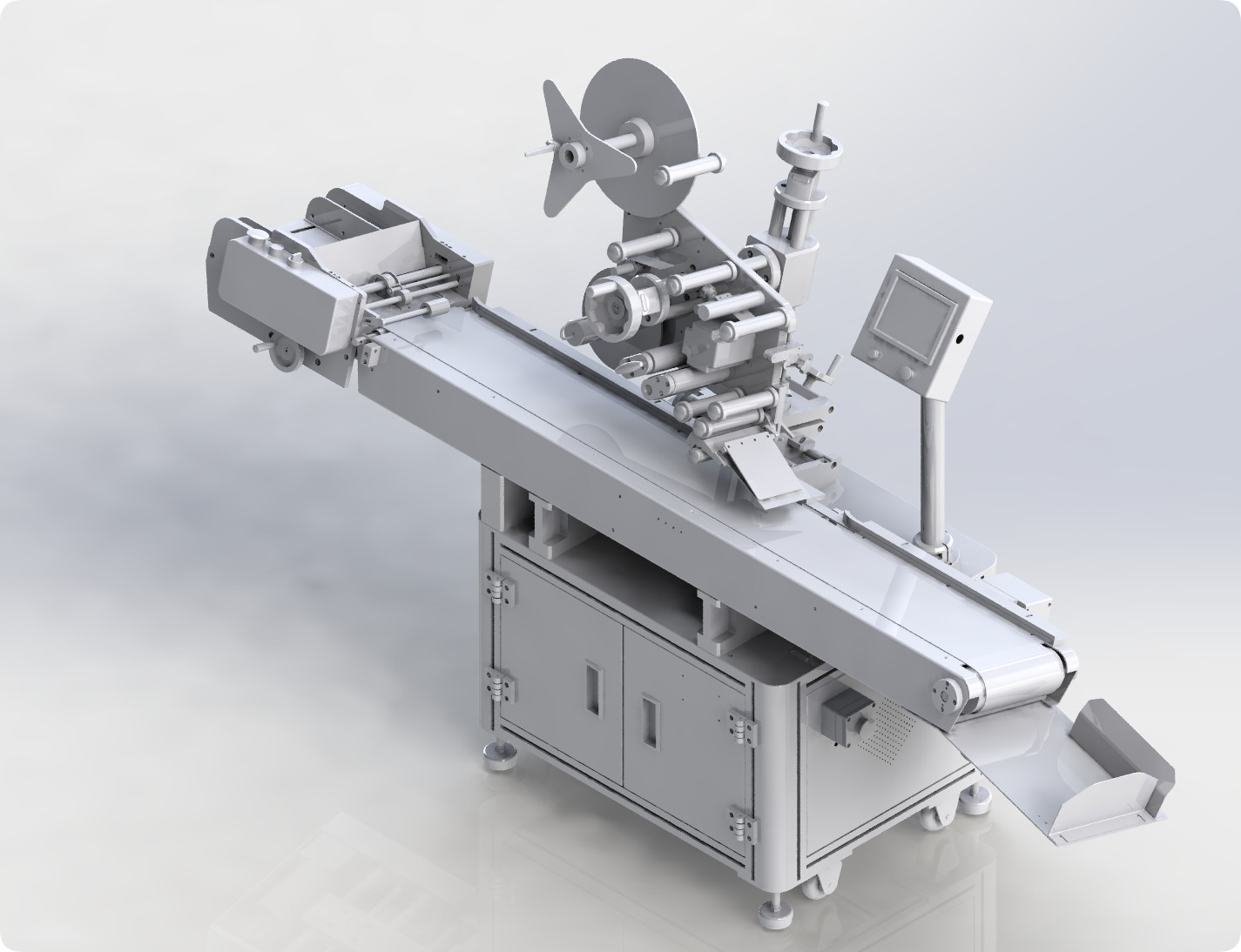 Automated Labeling Machine A1 3D model_2